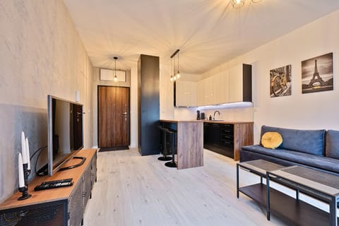 Kitchen or kitchenette, Living room, Dining area