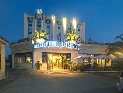 Property building, Night, Property logo or sign