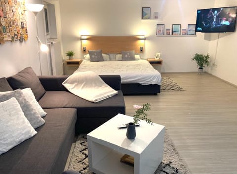 Bed, TV and multimedia, Living room
