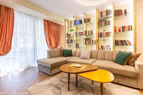 Library, Living room, Seating area