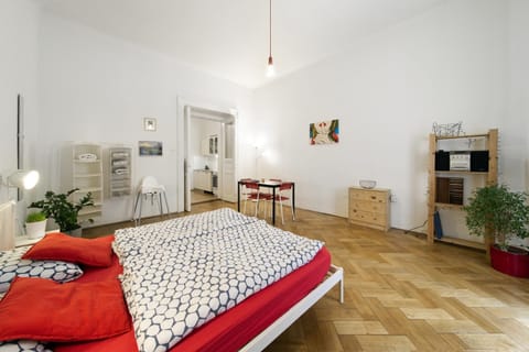 Bed, Living room, Bedroom