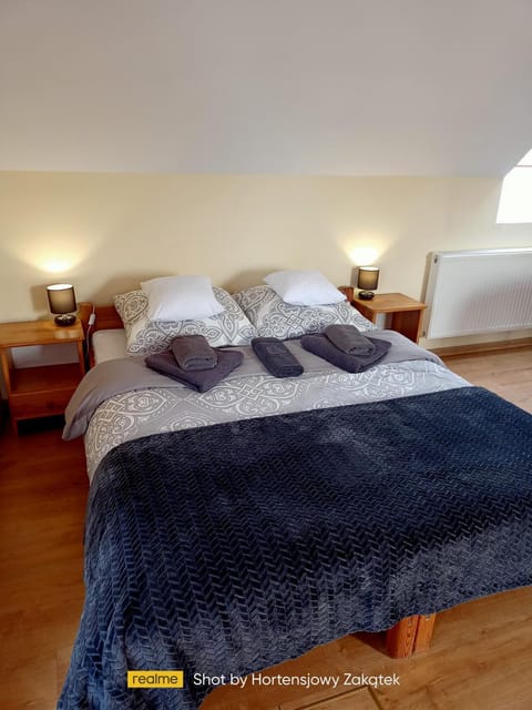 Bed, Photo of the whole room, Bedroom, towels, towels