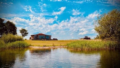 Property building, Natural landscape, Lake view