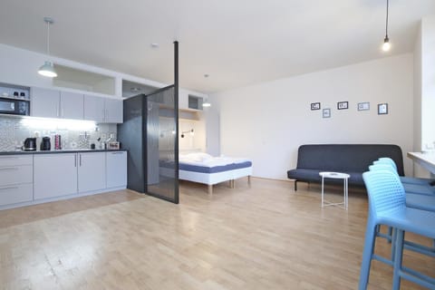 Kitchen or kitchenette, Living room, Photo of the whole room, Dining area, Bedroom, minibar
