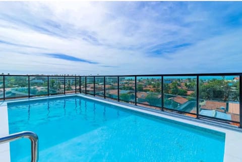Day, Natural landscape, View (from property/room), Balcony/Terrace, Pool view, Swimming pool