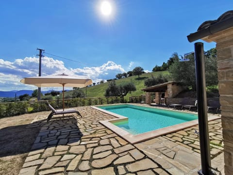 Patio, Natural landscape, Pool view, Swimming pool