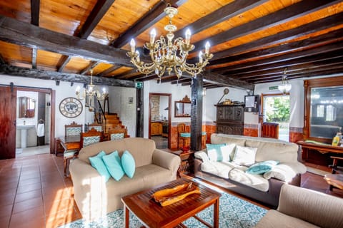 Living room, fireplace