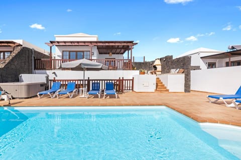 Property building, Living room, Swimming pool