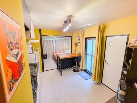 Kitchen or kitchenette, Living room, Dining area