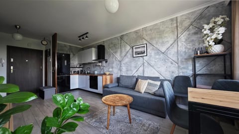 Kitchen or kitchenette, Living room, Seating area