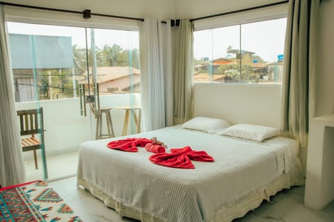 Bed, View (from property/room), Balcony/Terrace, Photo of the whole room, Bedroom, towels