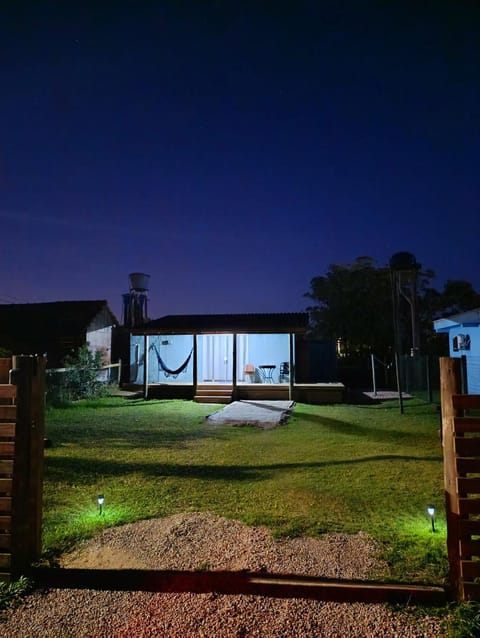 Property building, Night, Garden