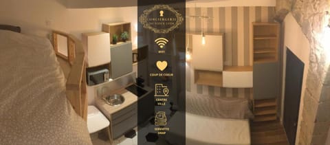 Bed, Kitchen or kitchenette