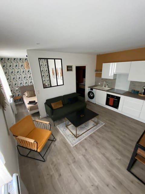 Kitchen or kitchenette, Living room, Seating area, Dining area, minibar, pet friendly, washing machine