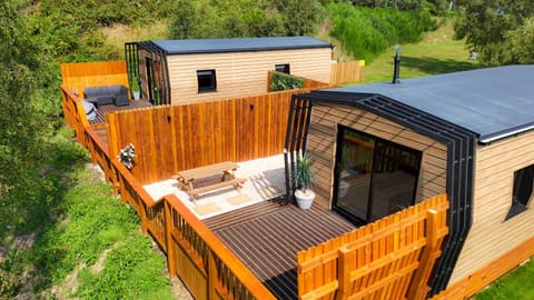 Newmore Highland Pods with Hot Tubs on NC500 House in Scotland