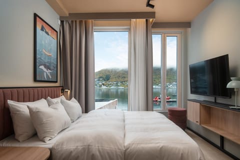 Bed, Natural landscape, TV and multimedia, Bedroom