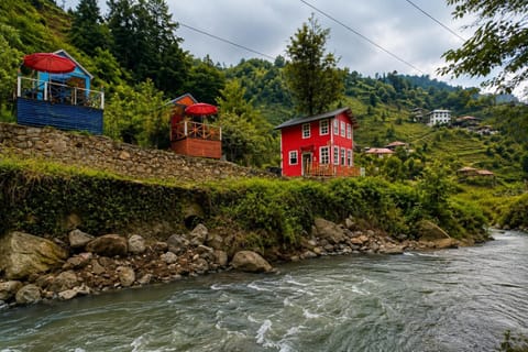 Day, Natural landscape, Mountain view, River view