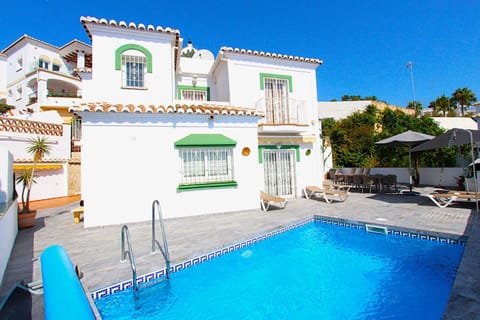 Property building, Living room, Swimming pool