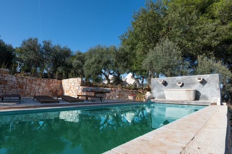 Property building, Living room, Swimming pool