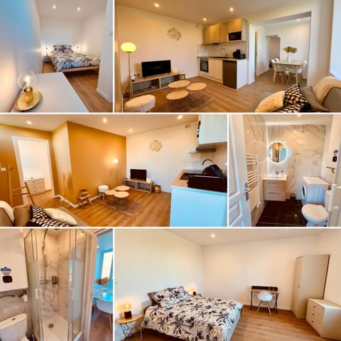 Bed, TV and multimedia, Kitchen or kitchenette, Living room, Photo of the whole room, Seating area, Bedroom, minibar