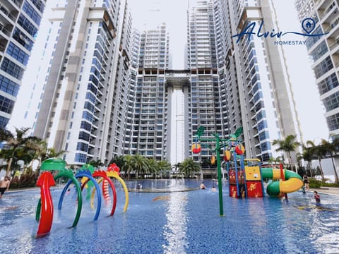 Aqua park, City view, Swimming pool