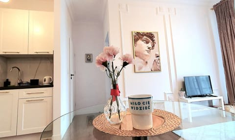 Kitchen or kitchenette, Living room, Seating area, stove