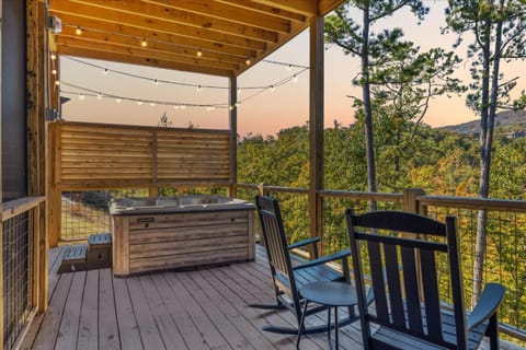 Patio, Hot Tub, View (from property/room), Mountain view
