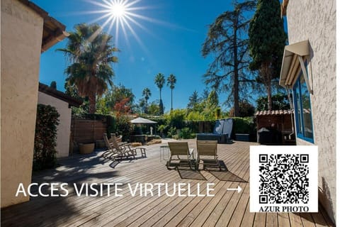 06V - Beautiful villa with spa pool and tennis Villa in Villeneuve-Loubet