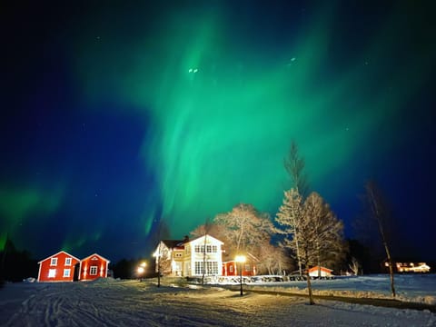 Night, Natural landscape, Winter