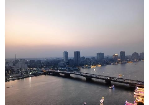 Natural landscape, Bird's eye view, Balcony/Terrace, River view, Sunset