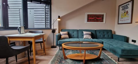 Living room, Seating area, Garden view