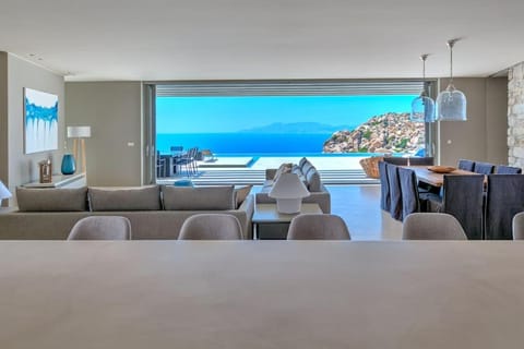 Natural landscape, Living room, Seating area, Dining area, Mountain view, Sea view