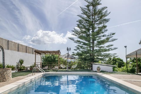 Property building, Living room, Swimming pool