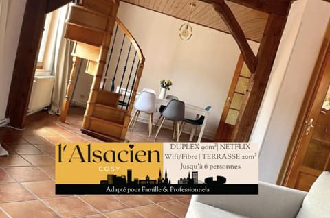 L’Alsacien Cosy : Duplex - Netflix - Wifi/Fibre Apartment in Mulhouse