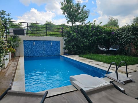Patio, Day, Garden, Garden, Garden view, Pool view, Swimming pool, sunbed