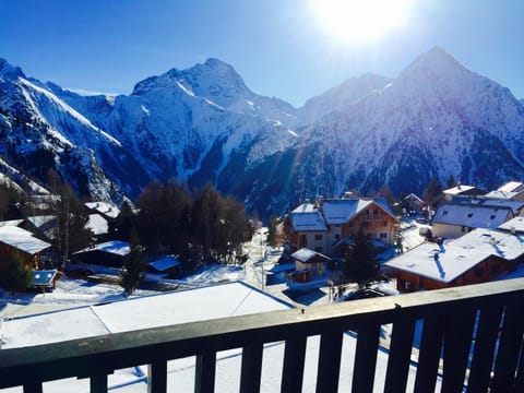Winter, View (from property/room), Balcony/Terrace, Mountain view