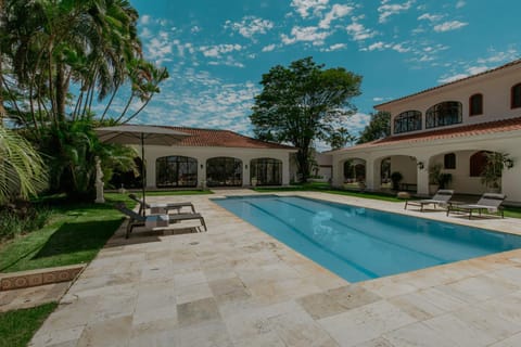 Shower, Garden, Garden, Pool view, Swimming pool, Sunset, sunbed