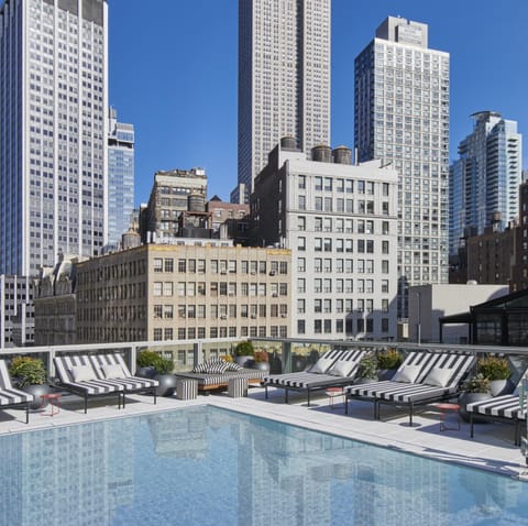 Property building, Pool view, Swimming pool