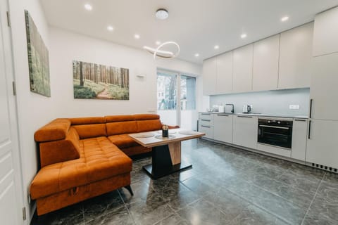 Kitchen or kitchenette, Living room, Dining area
