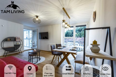 TV and multimedia, View (from property/room), Living room, Dining area