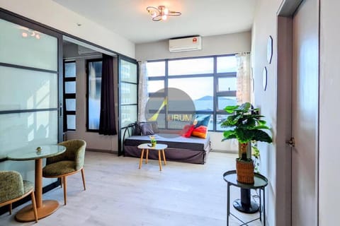 Bed, TV and multimedia, Living room, Dining area, Sea view
