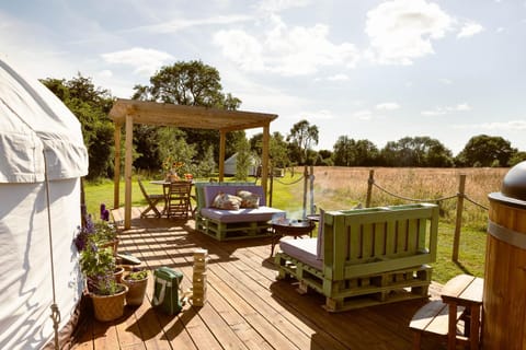 Yurtshire Fountains - Wensley Yurt Nature lodge in Borough of Harrogate