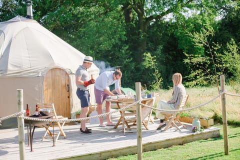 Yurtshire Fountains - Wensley Yurt Nature lodge in Borough of Harrogate