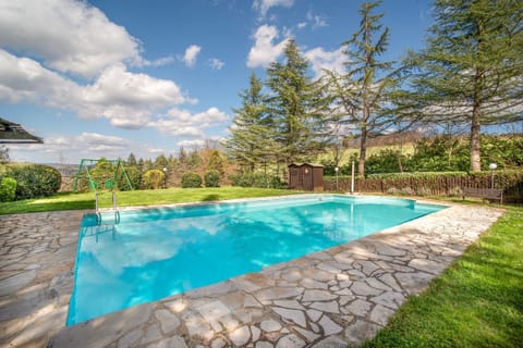 Property building, Living room, Swimming pool