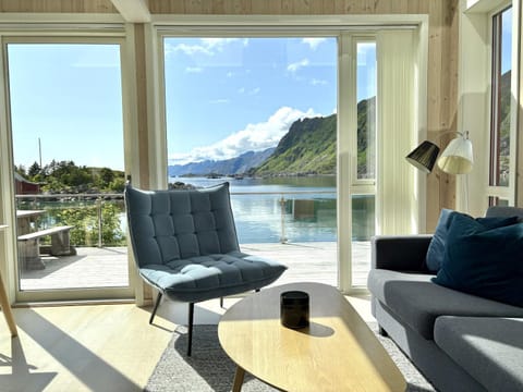 View (from property/room), Living room, Seating area, Mountain view, Sea view