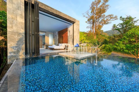 Natural landscape, Swimming pool, sunbed