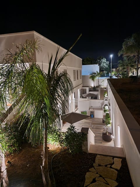 Property building, Patio, Night, Garden, Garden view, Area and facilities