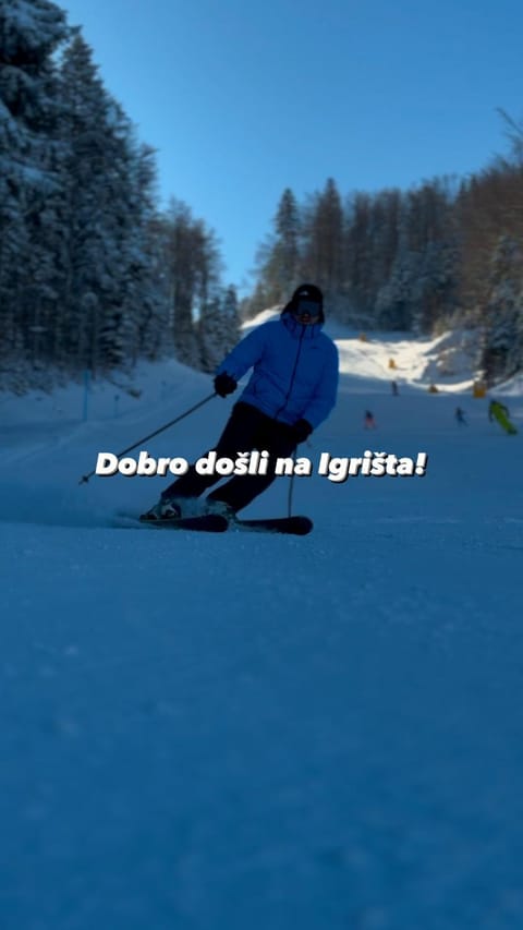 People, Winter, Skiing