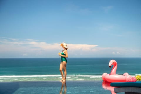 Day, People, Natural landscape, Beach, Sea view, Swimming pool, group of guests, sunbed