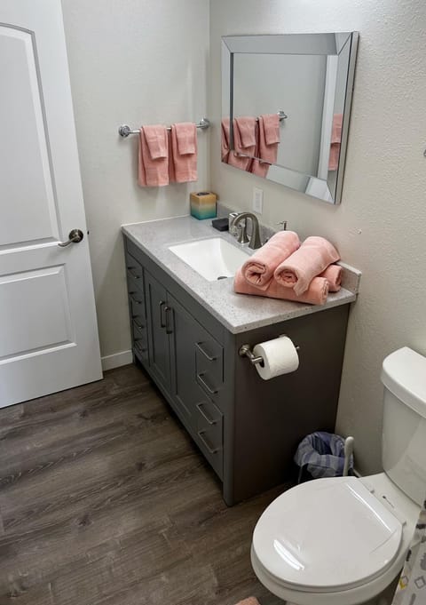 Toilet, Bathroom, towels